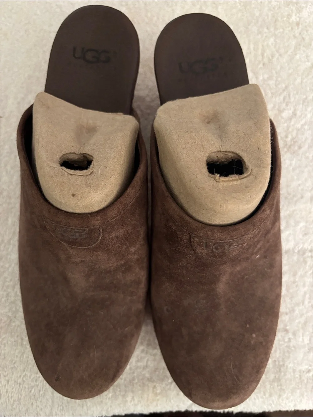 UGG Men’s Brown Suede Slip-On Loafers